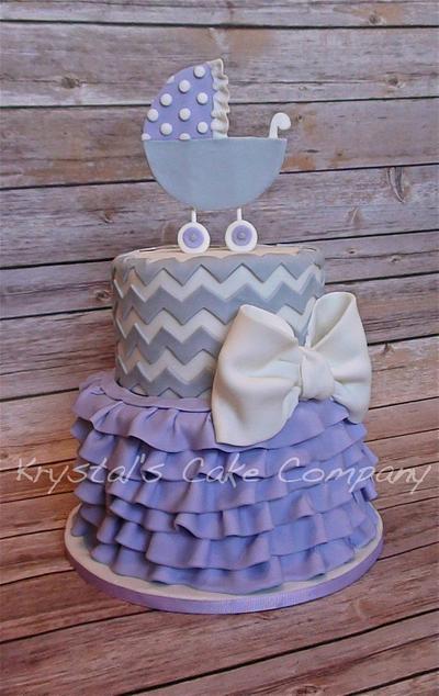 Lavender Baby - Cake by Krystal's Cake Company
