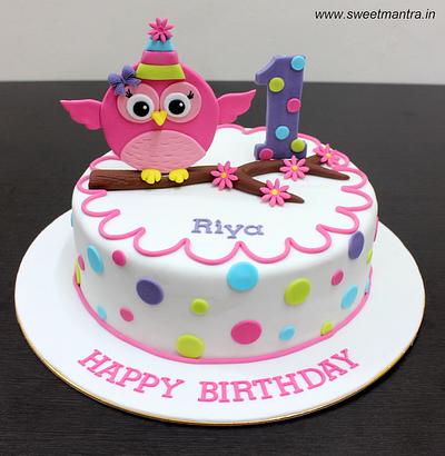 Cute 1st birthday cake - Cake by Sweet Mantra Homemade Customized Cakes Pune