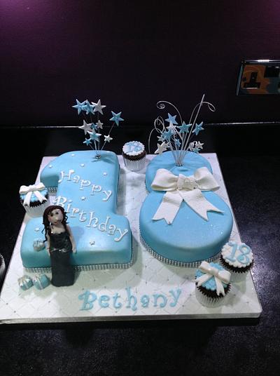 Tiffany blue number 18  - Cake by Andrias cakes scarborough