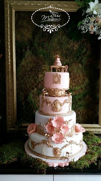 Marie Antoinette Wedding Cake Style - Cake by Fées Maison (AHMADI)
