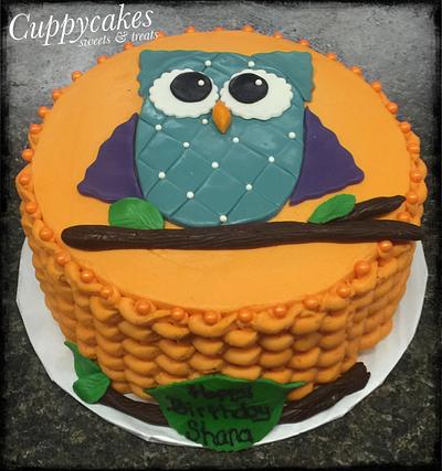 Owl cake - Cake by Cuppycakes78
