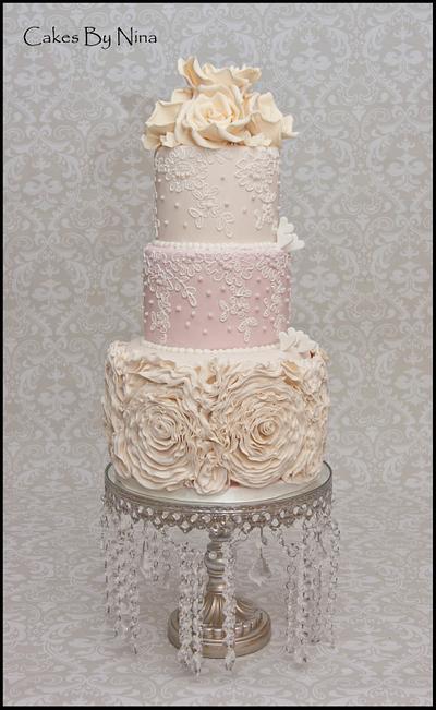 Ruffle Romance - Cake by Cakes by Nina Camberley