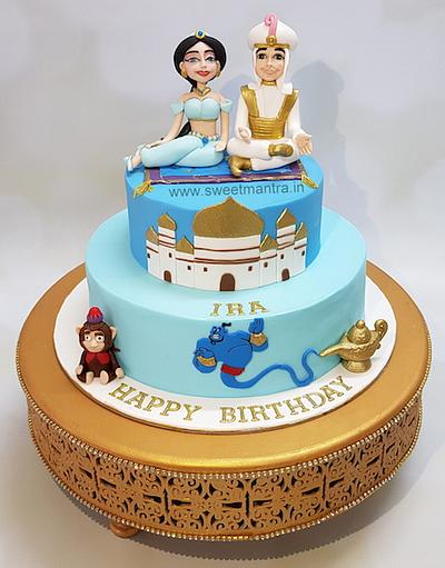Aladdin and Jasmine cake - Cake by Sweet Mantra Homemade Customized Cakes Pune