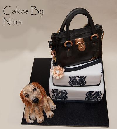 Mille Dog and Bag - Cake by Cakes by Nina Camberley