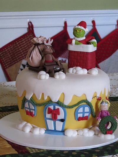 Grinchy Christmas  - Cake by Kathy Hnizdo 