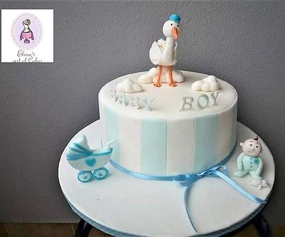 Baby shower cake - Cake by elenasartofcakes