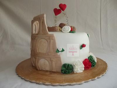 love in Italy - Cake by Bolos da Aninhas