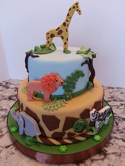 SAFARI BABY SHOWER CAKE - Cake by Enza - Sweet-E
