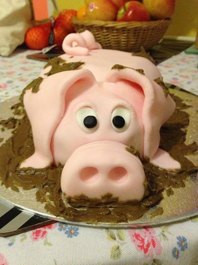 Pig in Mud Cake  - Cake by SoozyCakes