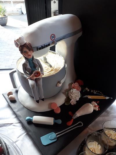 50th birthday KitchenAid cake - Sarah (me) - Cake by Cakes for Fun_by LaLuub