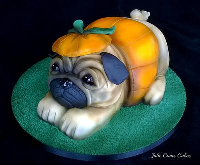 Pumpkin the Pug - Cake by Julie Cain