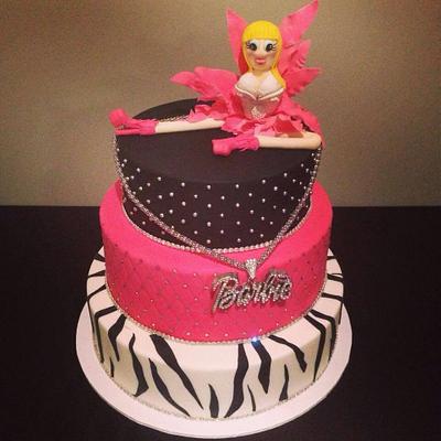Nikki Minaj/ Barbie  - Cake by Rainie's Cakes
