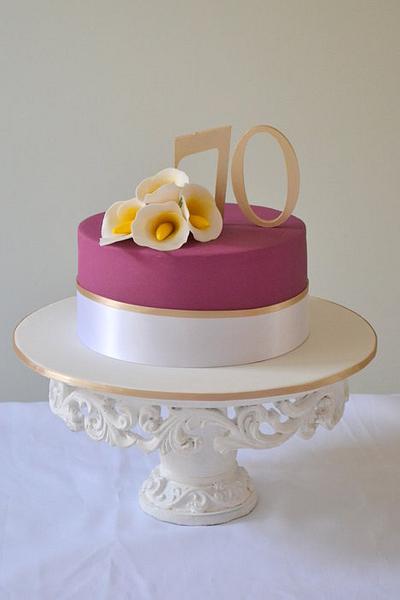 70th birthday cake - Cake by Sue Ghabach