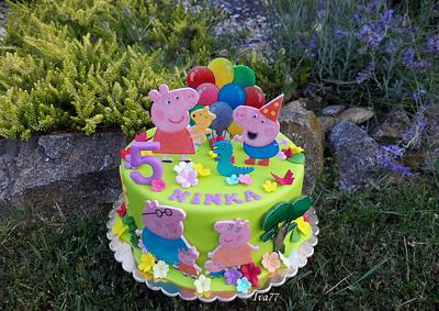 Peppa pig - Cake by  Iva 77