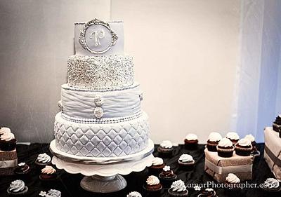   Soft lavender Baroque  wedding cake  - Cake by DIVA OF CAKE 