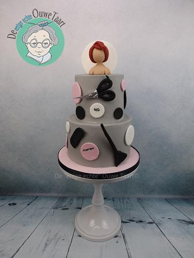 hairdressers cake - Cake by DeOuweTaart