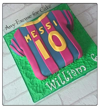 Messi shirt - Cake by Any Excuse for Cake