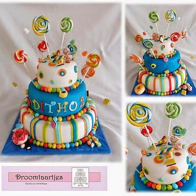 candy cake - Cake by Droomtaartjes