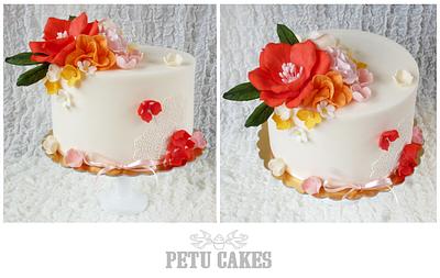 Spring flower cake - Cake by Petra Krátká (Petu Cakes)
