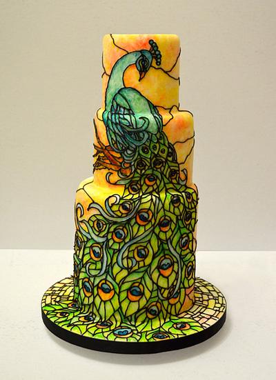 peacock - Cake by Kelvin Chua