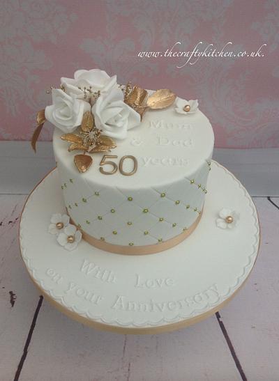 50 Golden Years - Cake by The Crafty Kitchen - Sarah Garland
