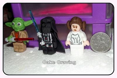 Star Wars Lego figures - Cake by Hayley