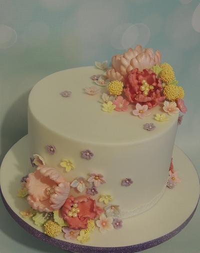Fantasy Flowers - Cake by Shereen