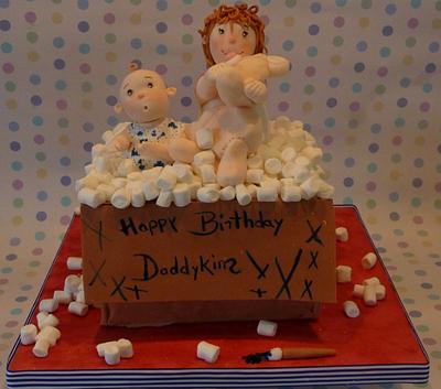 Babies in a box. - Cake by Dawn and Katherine