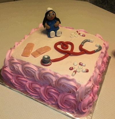 Have a Heart, Nursing Graduation cake - Cake by Barbara