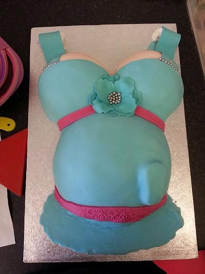 Baby shower cake - Cake by Kirstie's cakes