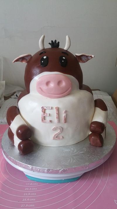 Eli's heifer cow birthday - Cake by m1bame