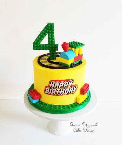 BUTTERCREAM LEGO TRAIN CAKE - Cake by Susan Fitzgerald Cake Design
