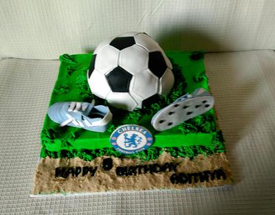 football theme cake - Cake by babita agarwal