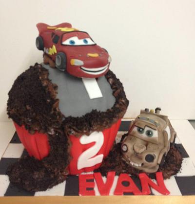Cars Giant Cupcake - Cake by Sugar Boutique