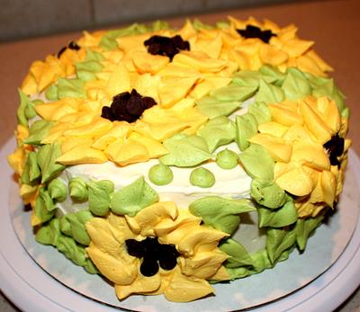 Sunflowers - Cake by Cuddles' Cupcake Bar