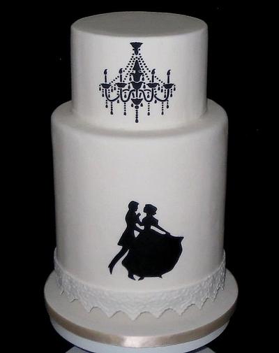Ballroom wedding cake - Cake by Kwirkie