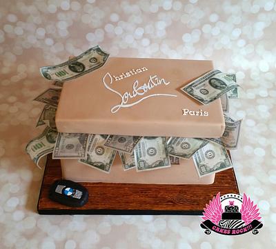 Louboutin Shoebox Money Cake - Cake by Cakes ROCK!!!  
