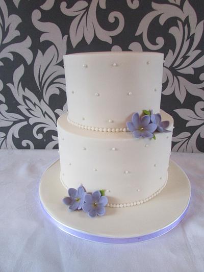 simple wedding cake - Cake by jen lofthouse