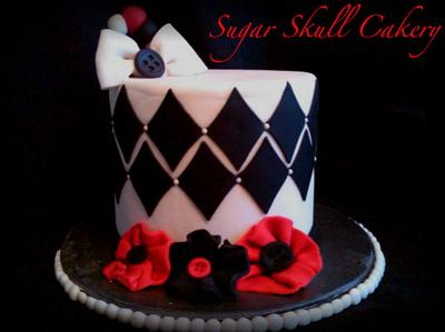 Red Black and White Cake. - Cake by Shey Jimenez