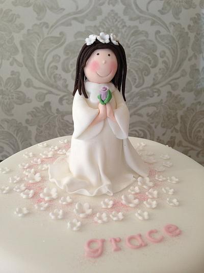 Grace's Holy Communion Cake - Cake by Nina Stokes