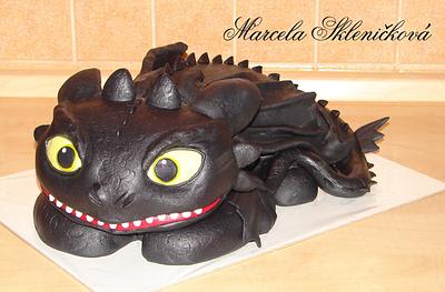 Toothless - Cake by MarcelkaS