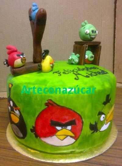 Angry birds cake - Cake by gabyarteconazucar