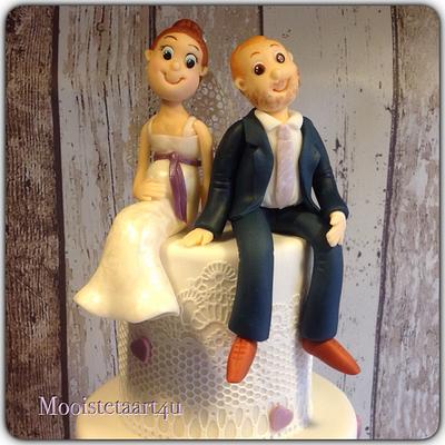 Bride & groom... - Cake by Mooistetaart4u - Amanda Schreuder