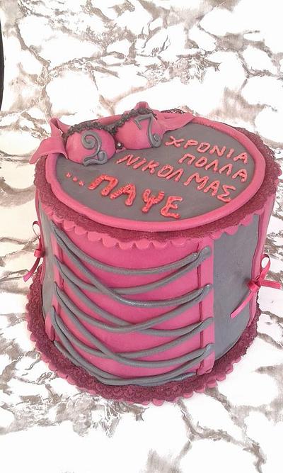 corset cake - Cake by Maria Tsilinikou