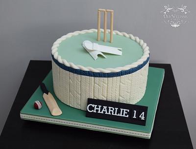 Cricket theme cake - Cake by Deb Williams Cakes