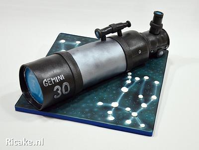 Telescope Cake For Gemini - Cake by RiCake