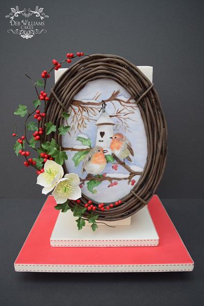 Twig wreath cake - Cake by Deb Williams Cakes