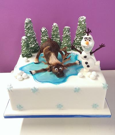 Disney Frozen Cake - Cake by Hayley-Jane's Cakes
