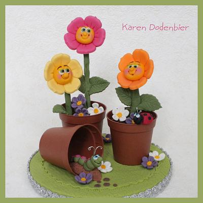 Happy Spring Flowers! - Cake by Karen Dodenbier