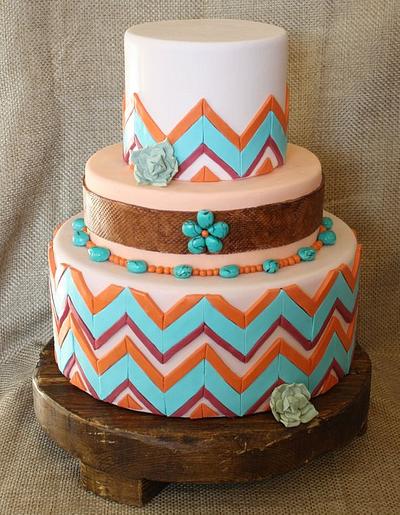 New Mexico Wedding Cake - Cake by ButterflySweets